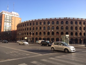 Bull fighting arena in Valencia