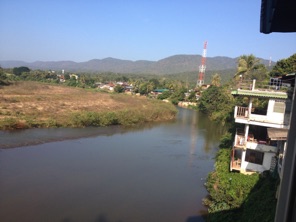 View from my hotel room in Mae Sariang, Thailand