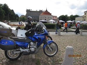Transalp in Vyborg (Viipuri, an old Finnish city)